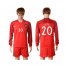 Portugal #20 Deco Home Long Sleeves Soccer Country Jersey