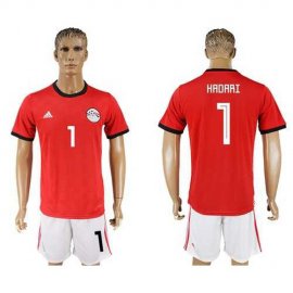 Egypt #1 Hadari Red Home Soccer Country Jersey