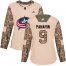 Adidas Columbus Blue Jackets #9 Artemi Panarin Camo Authentic 2017 Veterans Day Womens Stitched NHL Jersey