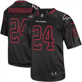 Nike Atlanta Falcons #24 Devonta Freeman Lights Out Black Mens Stitched NFL Elite Jersey