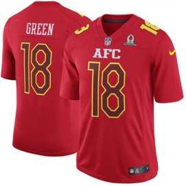 Nike Cincinnati Bengals #18 A.J. Green Red Mens Stitched NFL Game AFC 2017 Pro Bowl Jersey