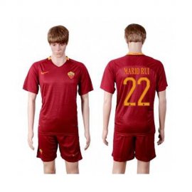 Roma #22 Mario Rui Red Home Soccer Club Jersey