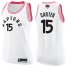 Raptors #15 Vince Carter White/Pink 2019 Finals Bound Womens Basketball Swingman Fashion Jersey