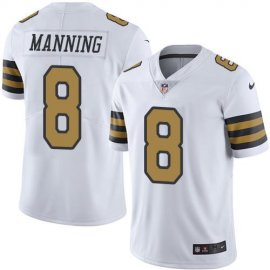 Nike New Orleans Saints #8 Archie Manning White Mens Stitched NFL Limited Rush Jersey