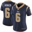 Nike Los Angeles Rams #6 Johnny Hekker Navy Blue Team Color Womens Stitched NFL Vapor Untouchable Limited Jersey