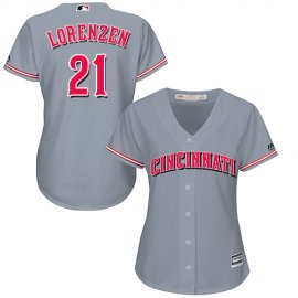 Cincinnati Reds #21 Michael Lorenzen Grey Road Womens Stitched MLB Jersey