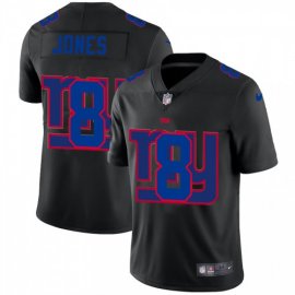 New York New York Giants #8 Daniel Jones Mens Nike Team Logo Dual Overlap Limited NFL Jersey Black