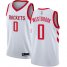 Rockets #0 Russell Westbrook White Womens Basketball Swingman Association Edition Jersey