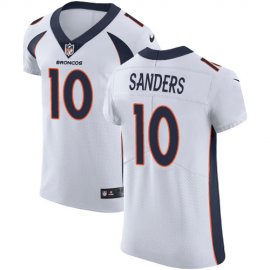 Nike Denver Broncos #10 Emmanuel Sanders White Mens Stitched NFL Vapor Untouchable Elite Jersey