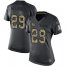 Nike New York Giants #29 Xavier McKinney Black Womens Stitched NFL Limited 2016 Salute to Service Jersey