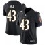 Nike Baltimore Ravens #43 Justice Hill Black Alternate Mens Stitched NFL Vapor Untouchable Limited Jersey