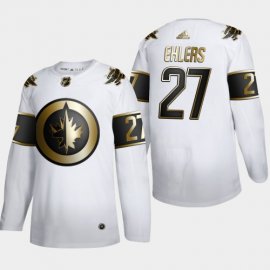 Winnipeg Jets #27 Nikola Ehlers Mens Adidas White Golden Edition Limited Stitched NHL Jersey