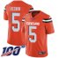 Nike Cleveland Browns #5 Case Keenum Orange Alternate Youth Stitched NFL 100th Season Vapor Untouchable Limited Jersey
