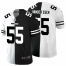 Dallas Cowboys #55 Leighton Vander Esch Mens Black V White Peace Split Nike Vapor Untouchable Limited NFL Jersey