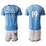 Manchester City #19 Sane Home Soccer Club Jersey