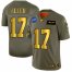 Buffalo Buffalo Bills #17 Josh Allen NFL Mens Nike Olive Gold 2019 Salute to Service Limited Jersey