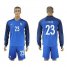 France #23 Costil Home Long Sleeves Soccer Country Jersey