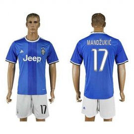 Juventus #17 Mandzukic Away Soccer Club Jersey