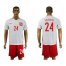 Poland #24 Salamon Home Soccer Country Jersey