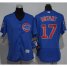 Chicago Cubs #17 Kris Bryant Blue Flexbase Authentic Womens Stitched MLB Jersey