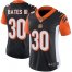 Nike Cincinnati Bengals #30 Jessie Bates III Black Team Color Womens Stitched NFL Vapor Untouchable Limited Jersey