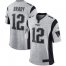 Nike New England Patriots #12 Tom Brady Gray Mens Stitched NFL Limited Gridiron Gray II Jersey