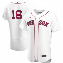 Boston Red Sox #16 Andrew Benintendi Mens Nike White Home 2020 Authentic Player MLB Jersey