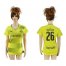 Womens Dortmund #26 Piszczek Home Soccer Club Jersey