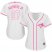 Toronto Blue Jays #27 Vladimir Guerrero Jr. White/Pink Fashion Womens Stitched MLB Jersey