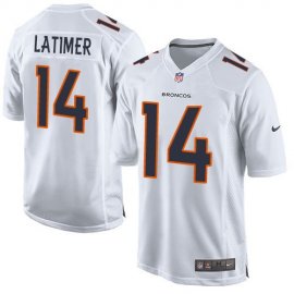 Nike Denver Broncos #14 Cody Latimer White Mens Stitched NFL Game Event Jersey