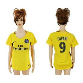 Womens Paris Saint-Germain #9 Cavani Away Soccer Club Jersey