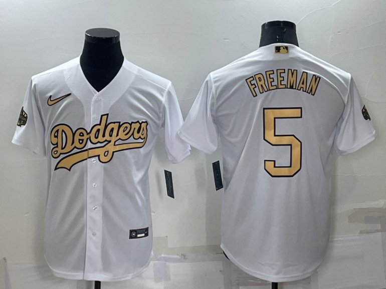 Dodgers 5 Freddie Freeman White Nike 2022 MLB All Star Cool Base Jerseys Dodgers 5 Freddie Freeman White Nike 2022 MLB All Star Cool Base Jerseys