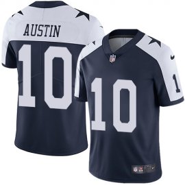 Nike Dallas Cowboys #10 Tavon Austin Navy Blue Thanksgiving Mens Stitched NFL Vapor Untouchable Limited Throwback Jersey