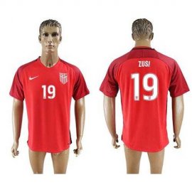USA #19 Zusi Away Soccer Country Jersey