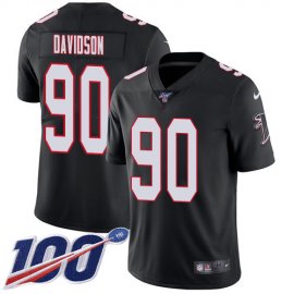 Nike Atlanta Falcons #90 Marlon Davidson Black Alternate Youth Stitched NFL 100th Season Vapor Untouchable Limited Jersey
