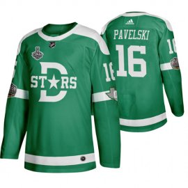 Adidas Dallas Stars #16 Joe Pavelski Mens Green 2020 Stanley Cup Final Stitched Classic Retro NHL Jersey
