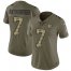 Nike Pittsburgh Steelers #7 Ben Roethlisberger Olive/Camo Womens Stitched NFL Limited 2017 Salute to Service Jersey