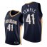 Nike New Orleans Pelicans #41 Garrett Temple Womens 2021-22 75th Diamond Anniversary NBA Jersey Navy Womens