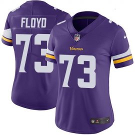 Nike Minnesota Vikings #73 Sharrif Floyd Purple Team Color Womens Stitched NFL Vapor Untouchable Limited Jersey