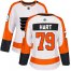 Adidas Philadelphia Flyers #79 Carter Hart White Road Authentic Womens Stitched NHL Jersey