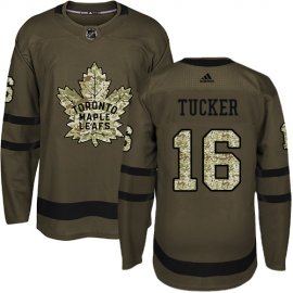 Adidas Toronto Maple Leafs #16 Darcy Tucker Green Salute to Service Stitched NHL Jersey