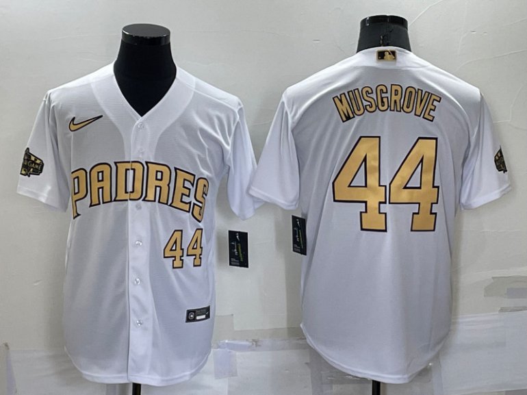 Padres 44 Joe Musgrove White Nike 2022 MLB All Star Cool Base Jerseys Padres 44 Joe Musgrove White Nike 2022 MLB All Star Cool Base Jerseys