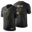 Seattle Seahawks #3 Russell Wilson Mens Nike Black Golden Limited NFL 100 Jersey