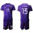 Mexico #13 G.Ochoa Purple Goalkeeper Soccer Country Jersey