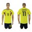 Colombia #11 Cuadrado Home Soccer Country Jersey
