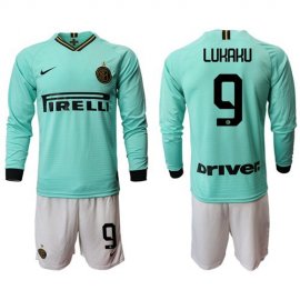 Inter Milan #9 Lukaku Away Long Sleeves Soccer Club Jersey