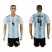 Argentina #4 PEZZELLA Home 2018 FIFA World Cup Soccer Jersey