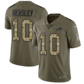 Nike Buffalo Bills #10 Cole Beasley Olive/Camo Mens Stitched NFL Limited 2017 Salute To Service Jersey