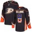 Adidas Anaheim Ducks #8 Teemu Selanne Black Home Authentic USA Flag Youth Stitched NHL Jersey