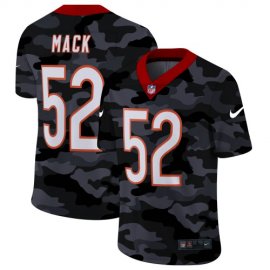 Chicago Chicago Bears #52 Khalil Mack Mens Nike 2020 Black CAMO Vapor Untouchable Limited Stitched NFL Jersey